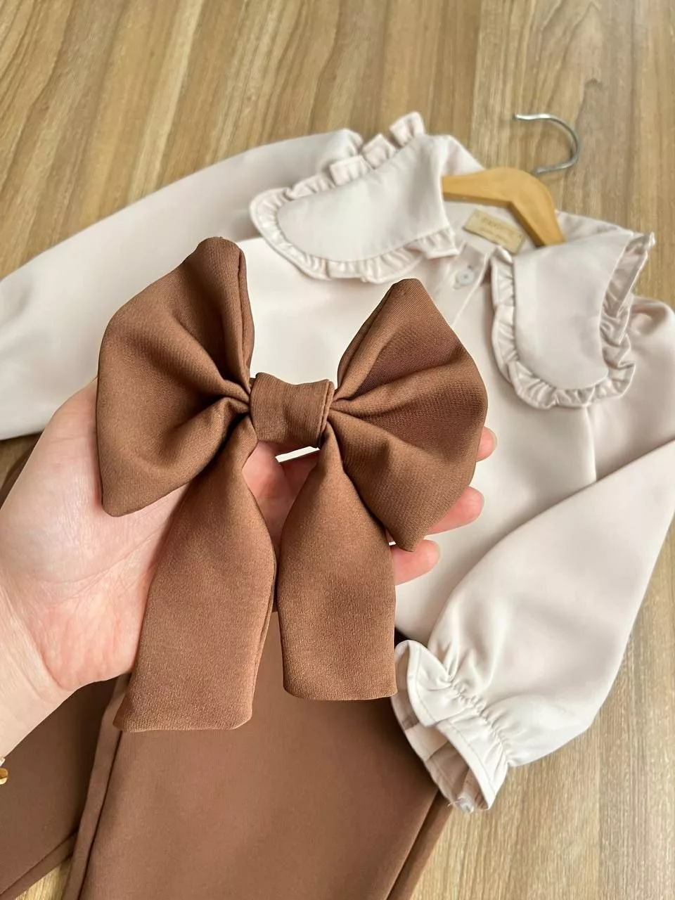 شومیز و شلوار پاپیون سایز ۴۰ تا ۵۵ کد ۵۷۸۸