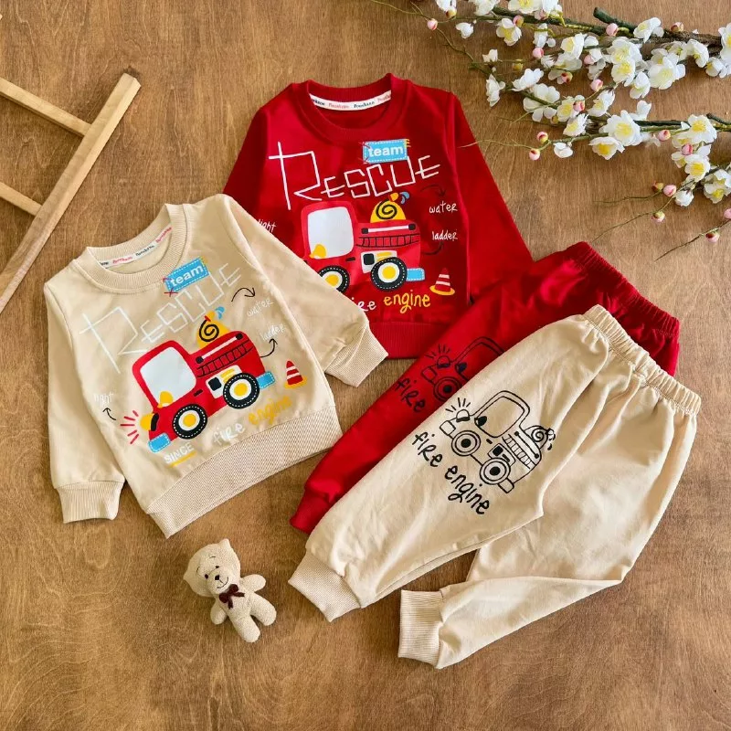 بلوز شلوار آتشنشانی سایز ۳۵ تا ۴۵ کد ۵۷۹۶