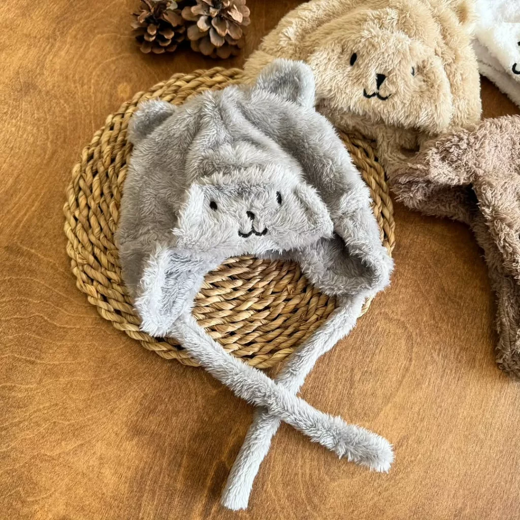 کلاه پولیشی خرس گوش دار کد 5731