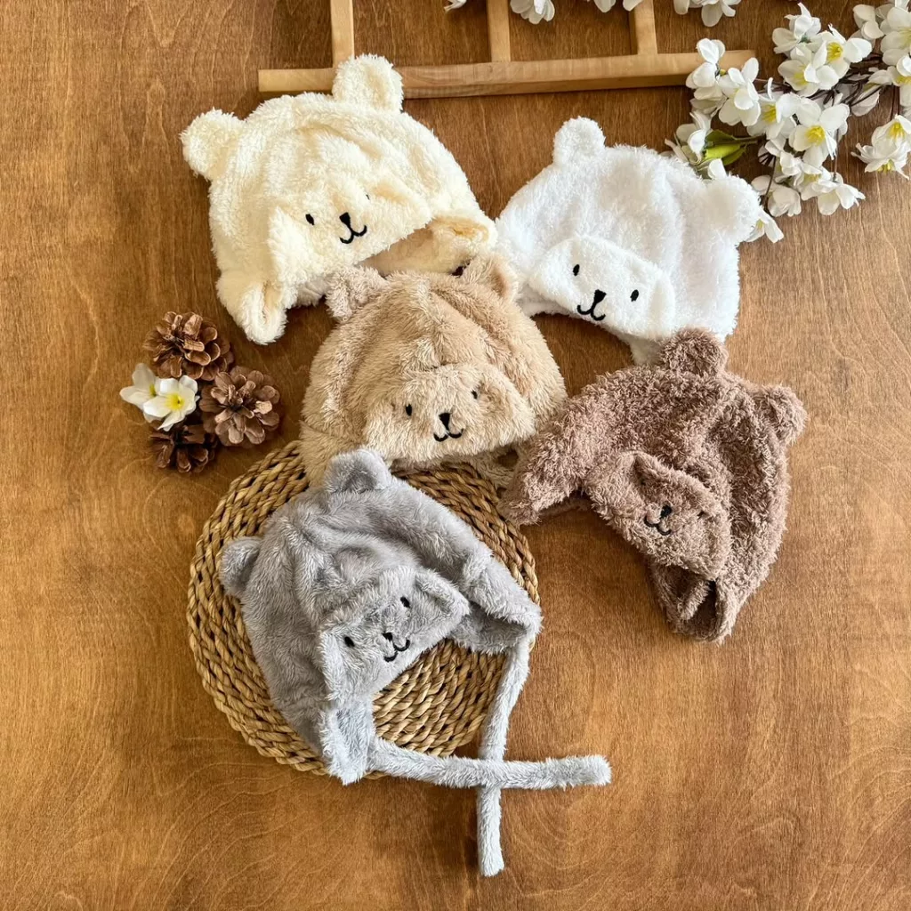 کلاه پولیشی خرس گوش دار کد 5731