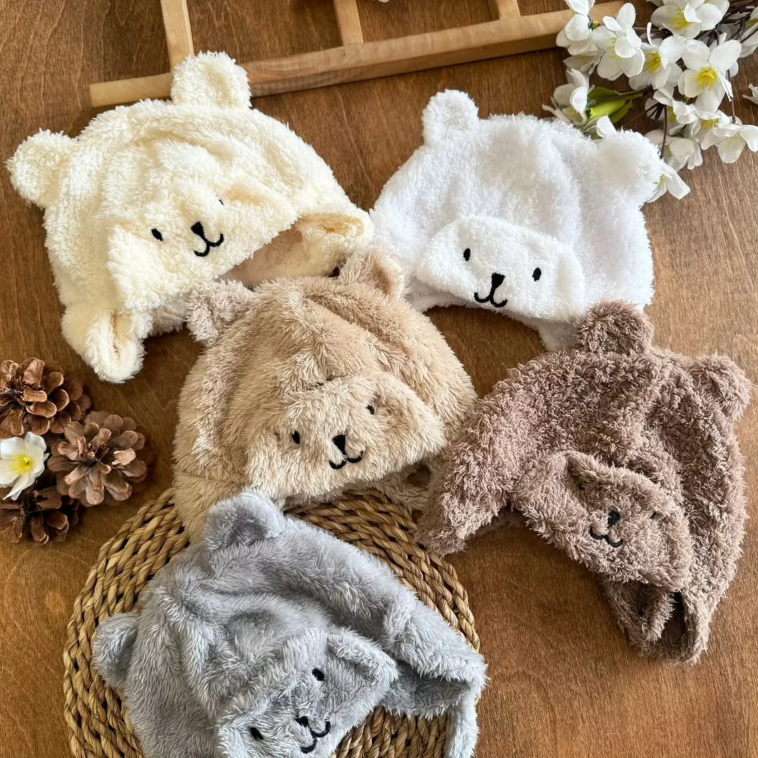 کلاه پولیشی خرس گوش دار کد 5731