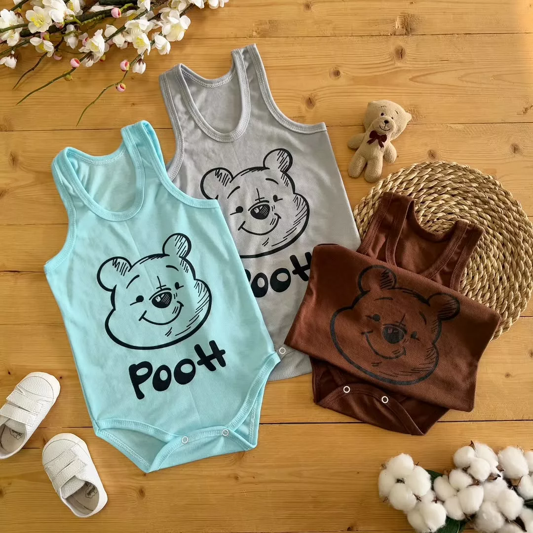 بادی رکابی خرس pooh سایز ۵،۶ کد ۴۶۲۹