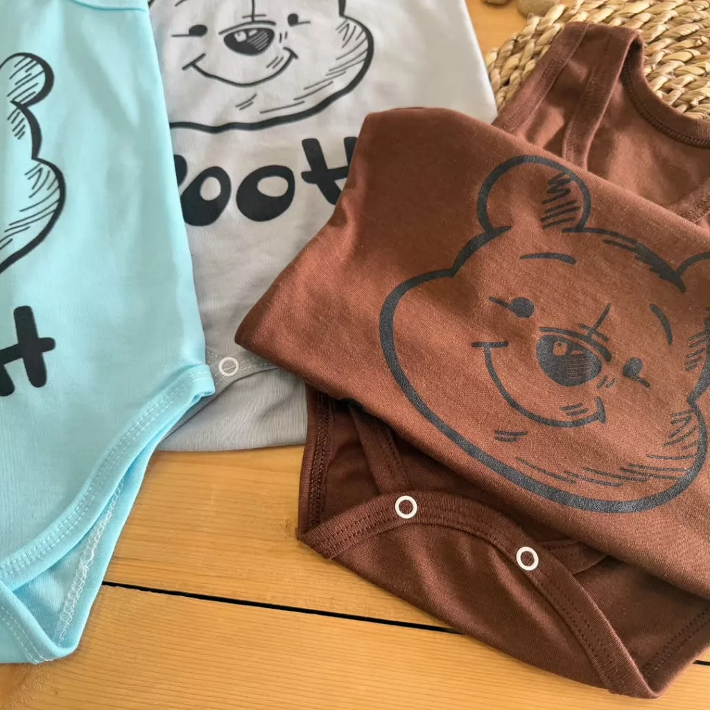 بادی رکابی خرس pooh سایز ۵،۶ کد ۴۶۲۹