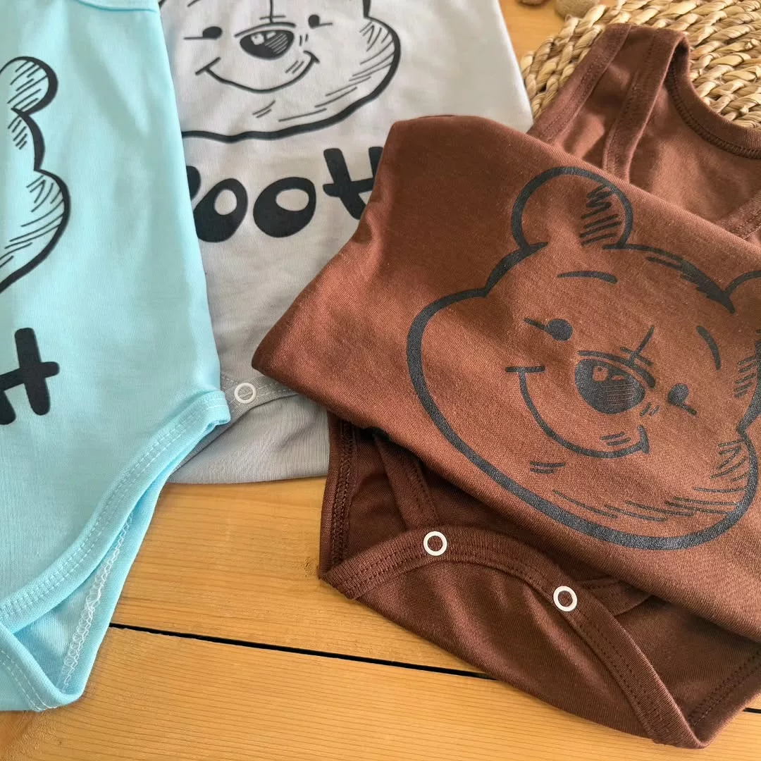 بادی رکابی خرس pooh سایز ۵،۶ کد ۴۶۲۹