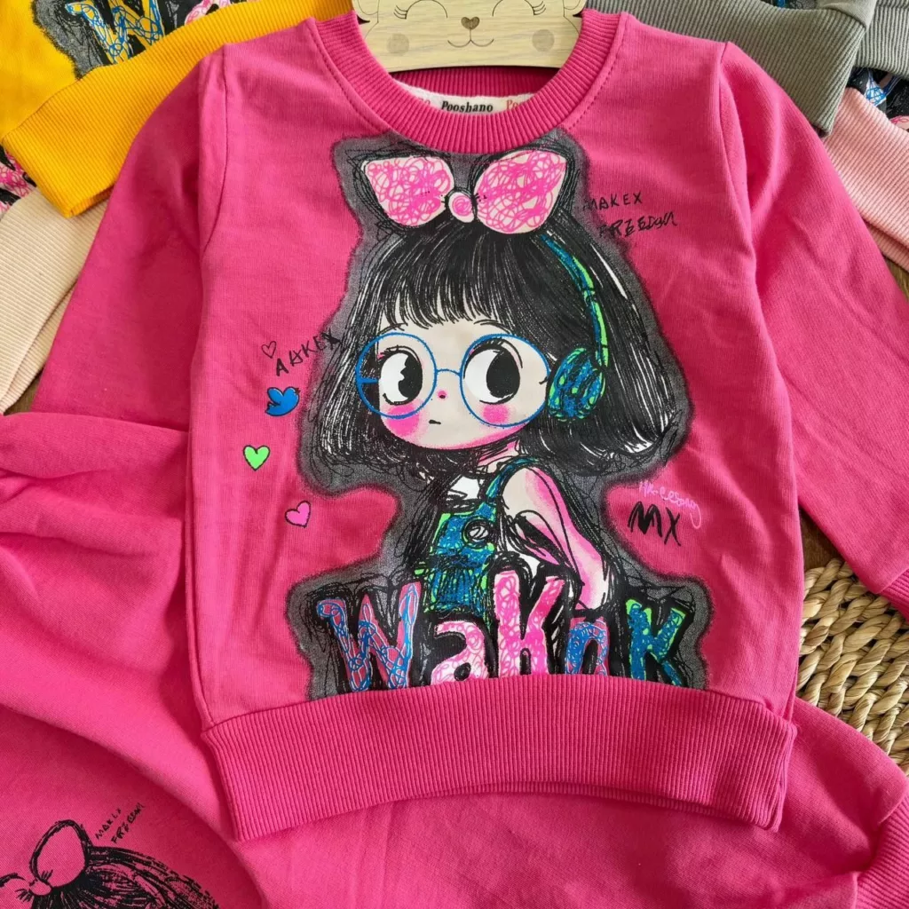 بلوز شلوار دختر عینکی waknk سایز ۳۵ تا ۴۵ کد ۵۷۹۸