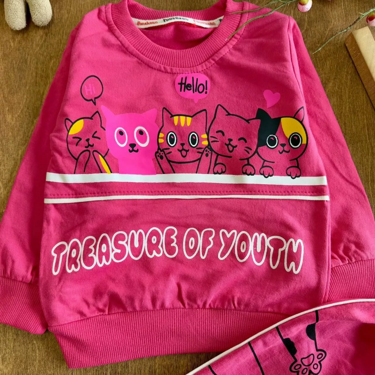 بلوز شلوار خانواده گربه ها سایز ۳۵ تا ۵۰ کد ۵۸۰۰