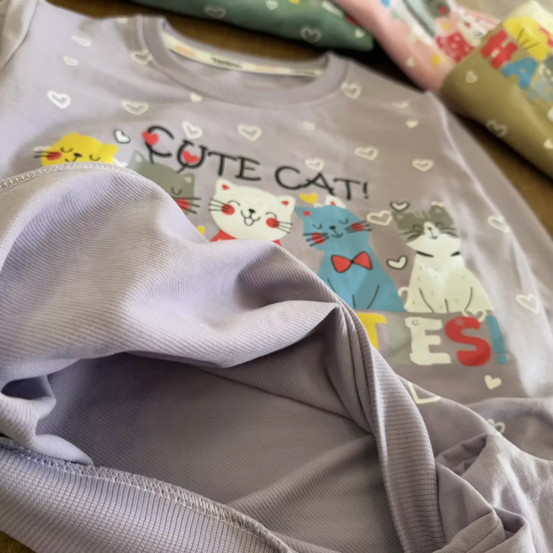 بلوز شلوار پنج گربه تنی نو سایز 50،55 کد 5760