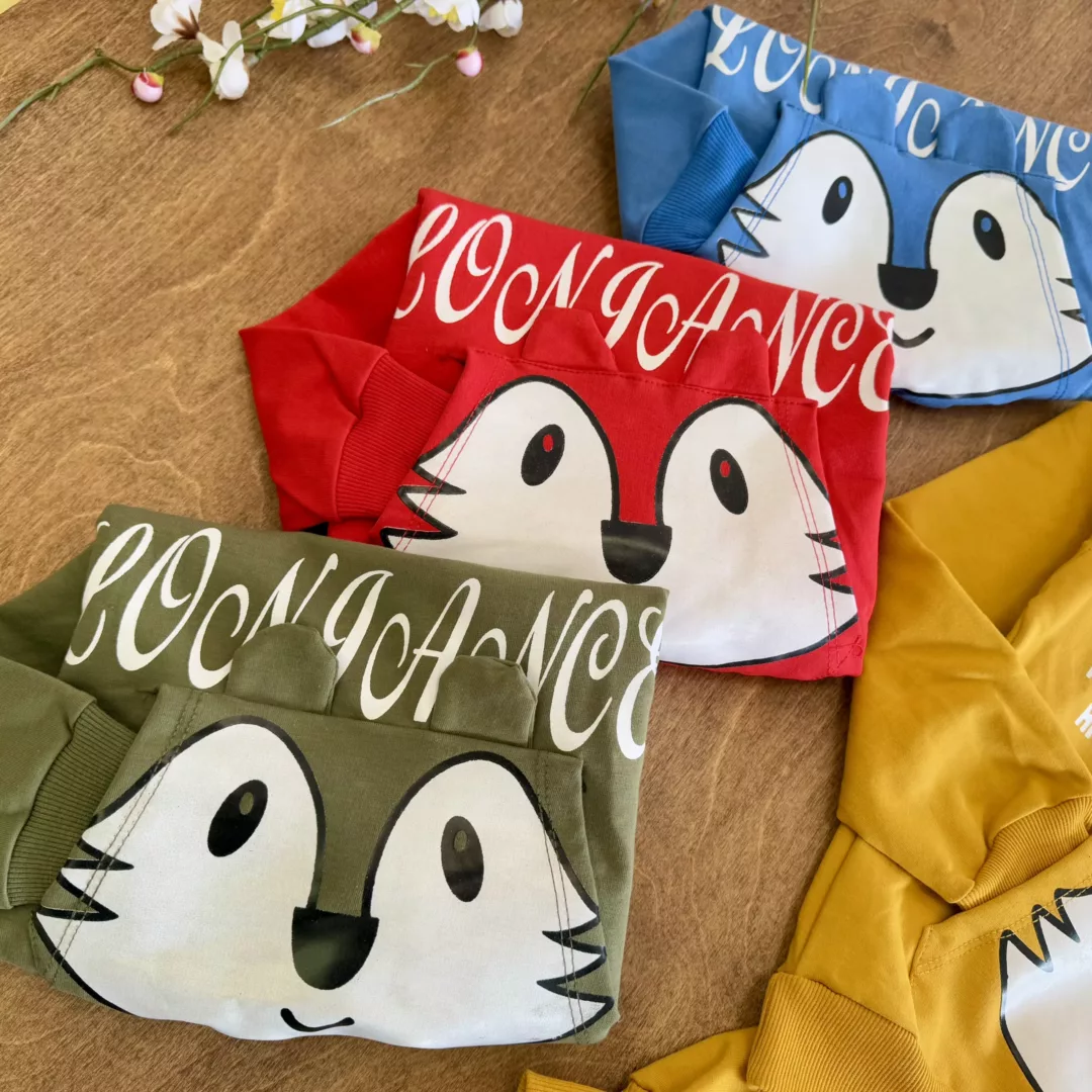 بلوز شلوار گوش دار روباه (ES) سایز 30 تا 40 کد 5755