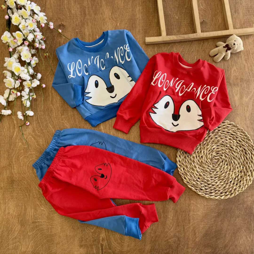 بلوز شلوار گوش دار روباه (ES) سایز 30 تا 40 کد 5755