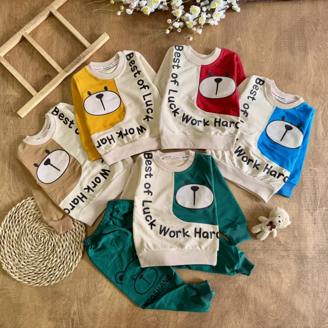 بلوز شلوار خرس best luck پوشانو سایز 35 تا 50 کد 5776