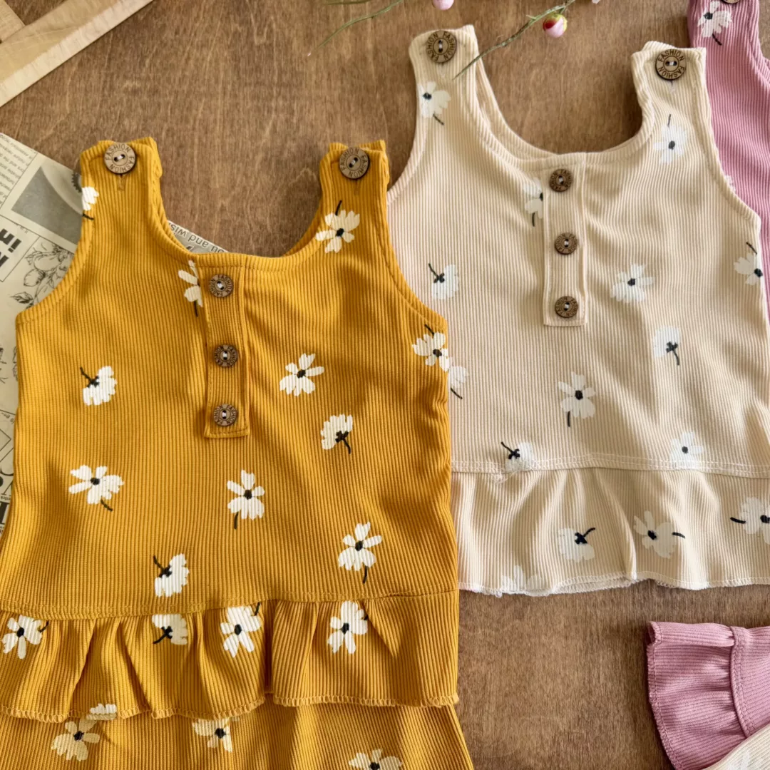 تاپ شلوارک کبریتی شکوفه سایز 1 تا 3 کد 5784