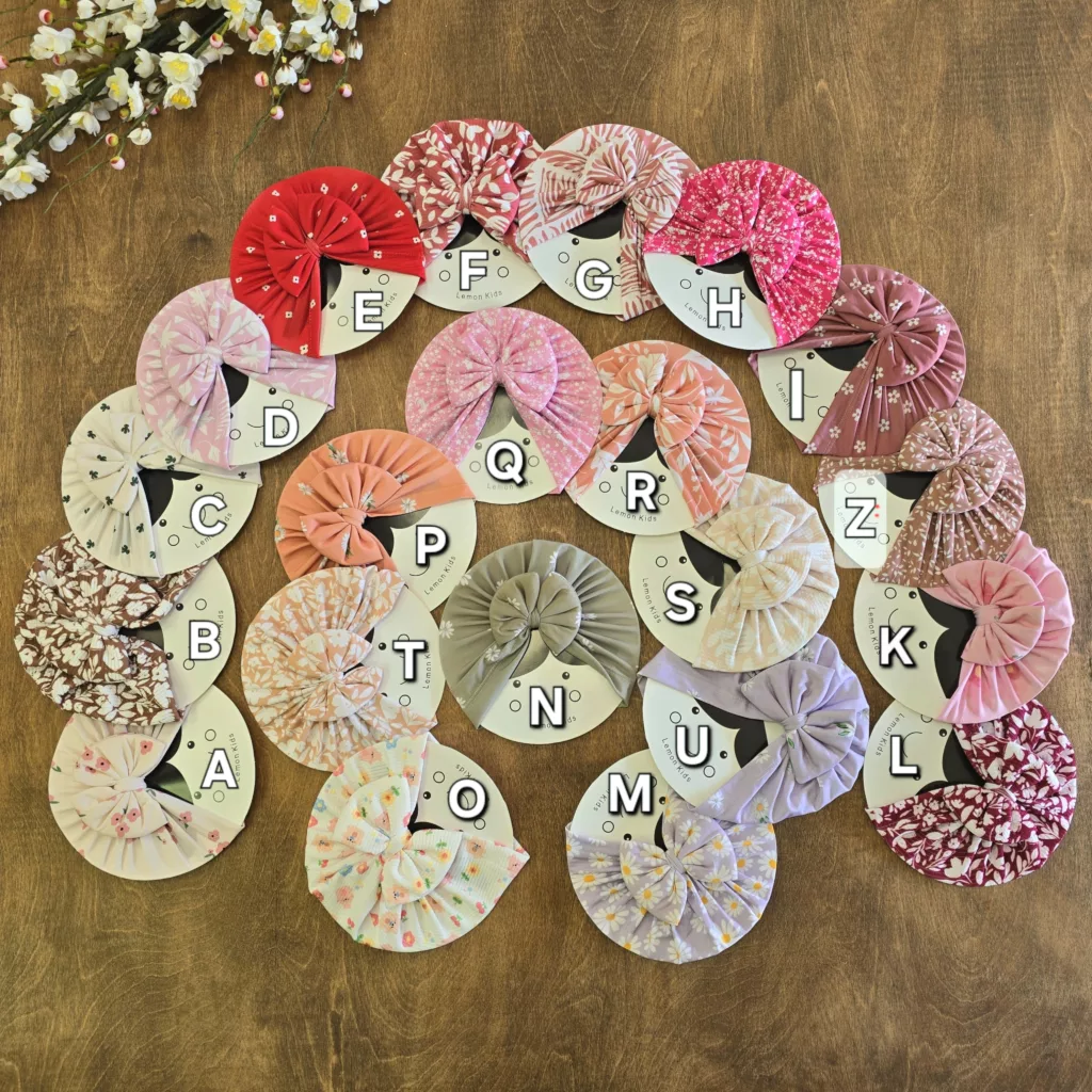 توربان نوزادی طرح گل کد 5772