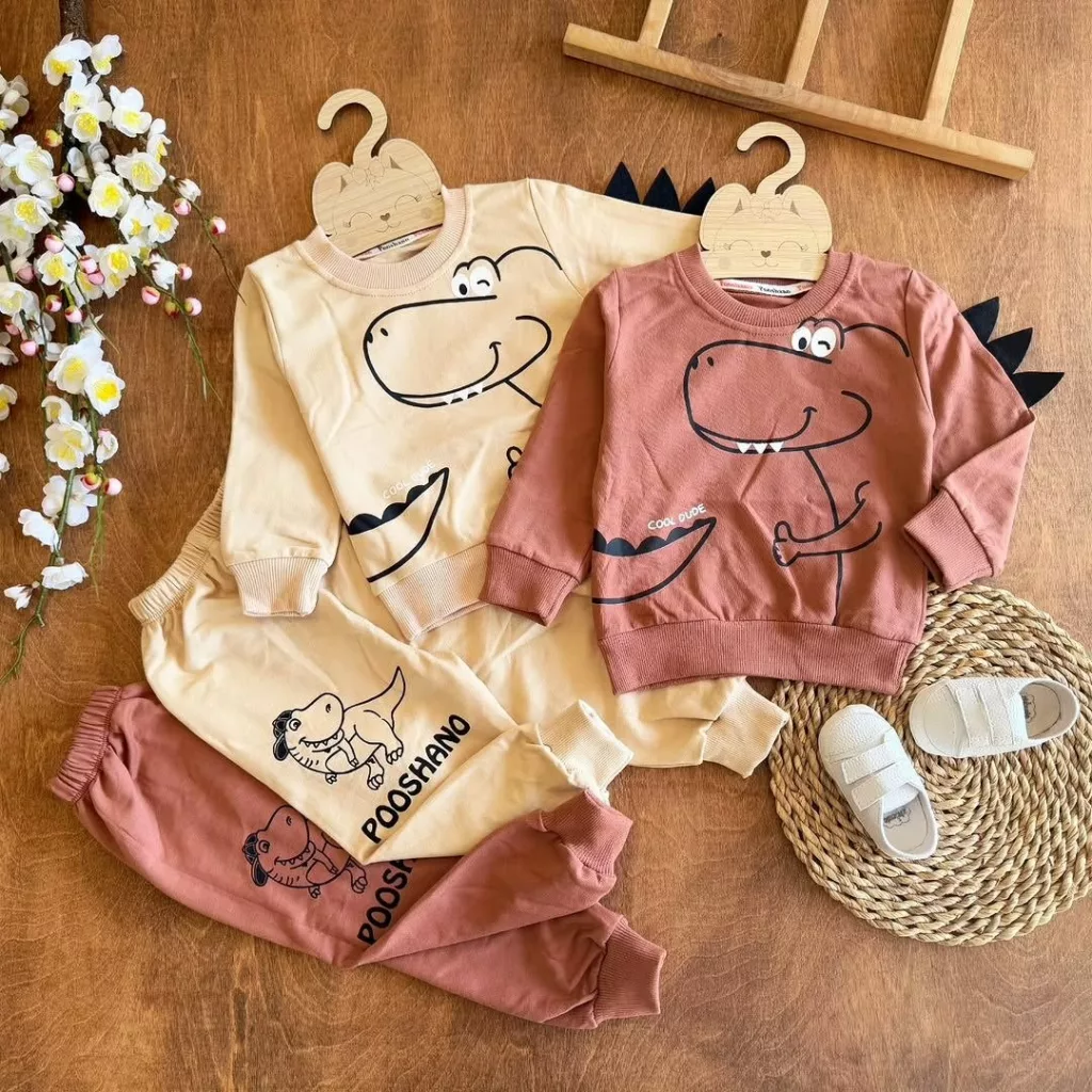 بلوز شلوار دایناسور پوشانو سایز ۳۵ تا ۵۰ کد ۵۷۳۴