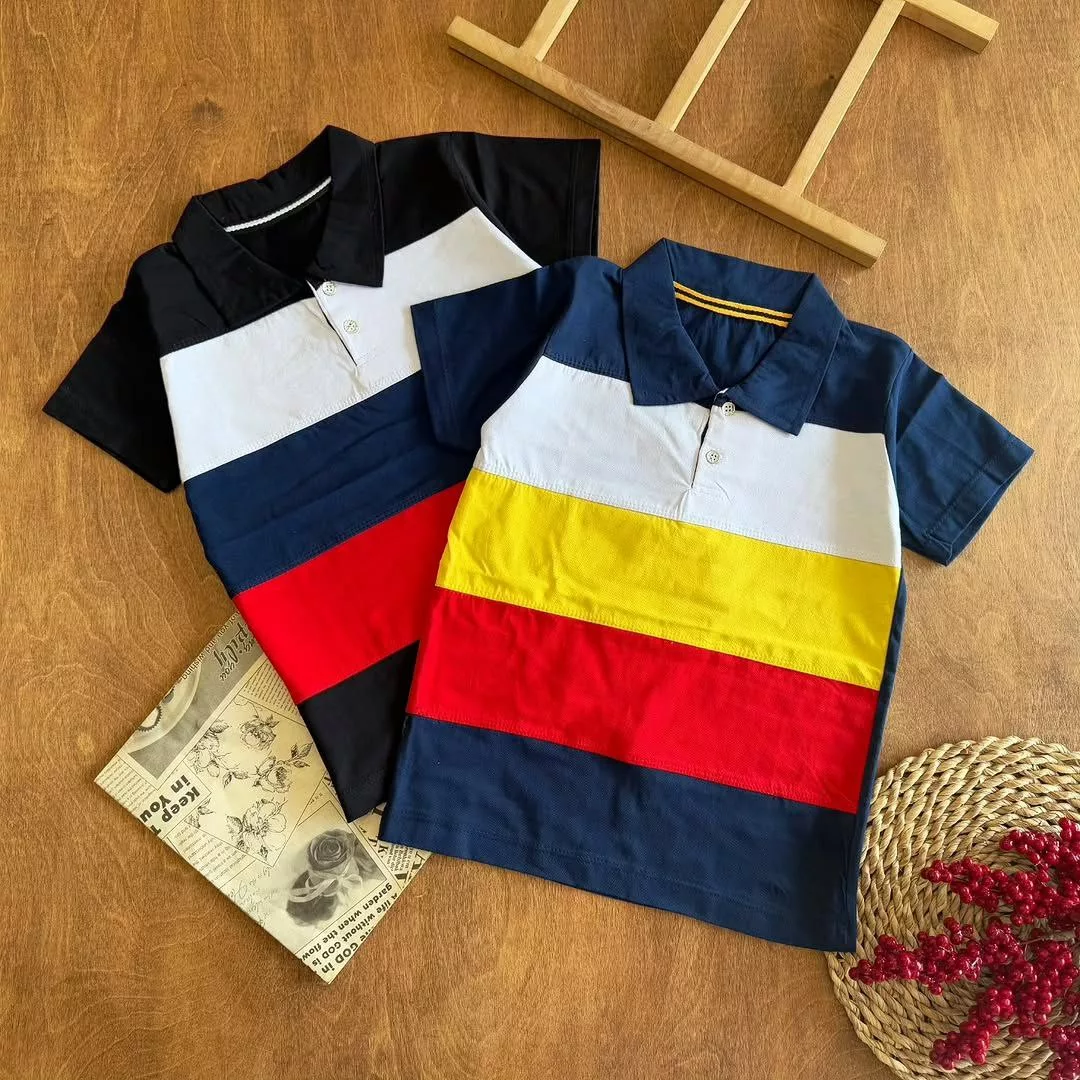 تیشرت تک پرچمی یقه دار سایز ۵۰،۵۵ کد ۵۷۴۵