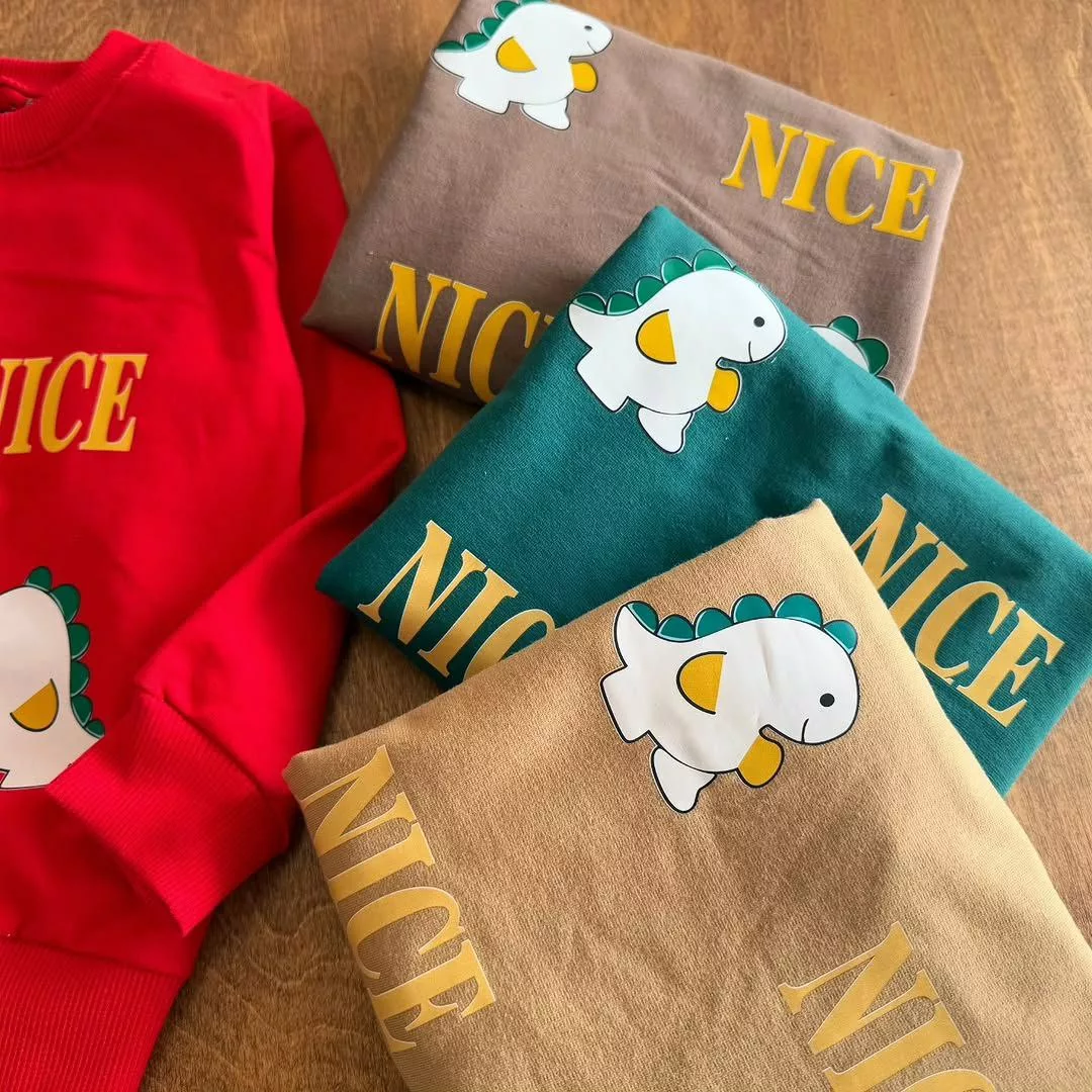 بلوز شلوار دایناسور کوچولو nice سایز ۴۰،۴۵ کد ۵۷۴۶