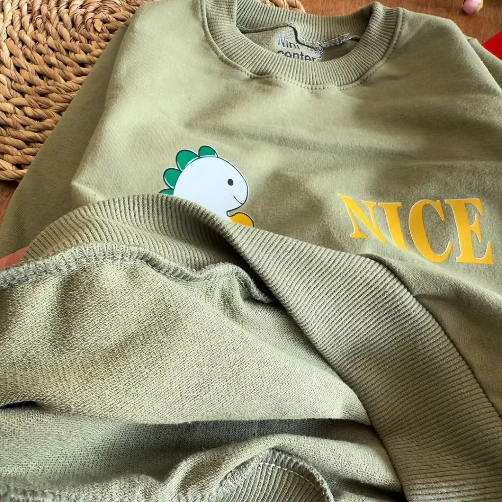 بلوز شلوار دایناسور کوچولو nice سایز ۴۰،۴۵ کد ۵۷۴۶