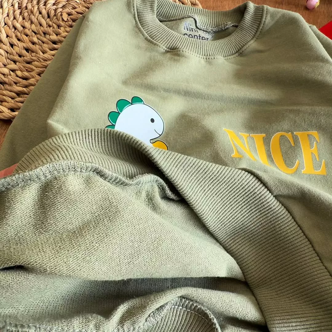 بلوز شلوار دایناسور کوچولو nice سایز ۴۰،۴۵ کد ۵۷۴۶