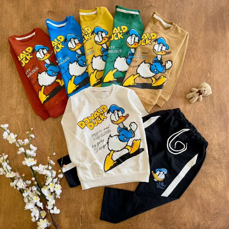 بلوز شلوار اردک donald duck (ایراددار) کد ۵۸۱۶-1
