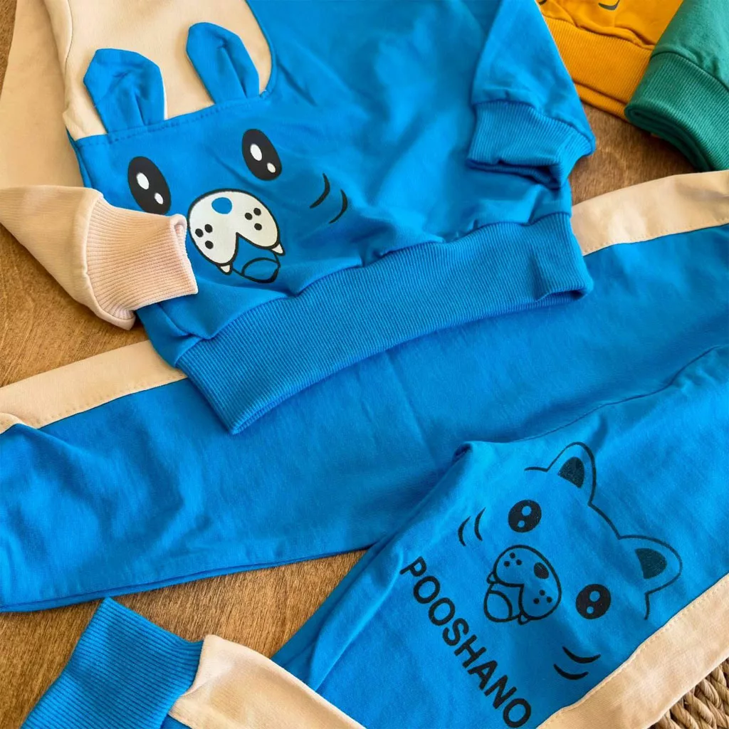 بلوز شلوار ببرگوش دار پوشانو سایز ۳۵ تا ۴۵ کد ۵۸۱۳