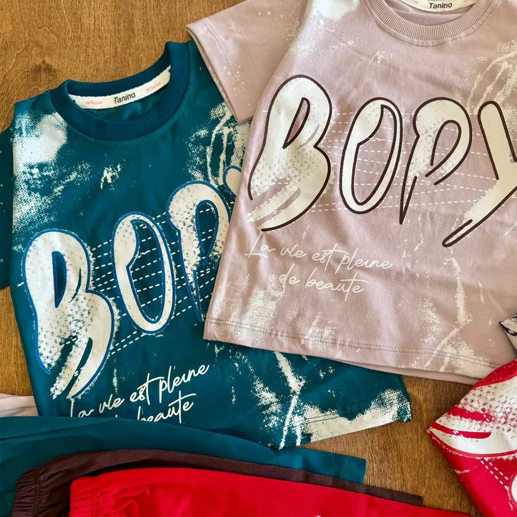 تیشرت شلوارک لاتین Bopy سایز ۴۰ تا ۵۵ کد ۵۸۵۱