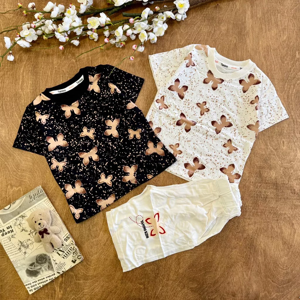 تیشرت شلوارک پروانه سایز ۴۰ تا ۵۵ کد ۵۸۳۶