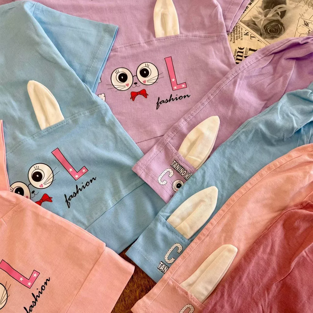 تیشرت شلوارک خرگوش گوش دار Cool سایز ۳۵ تا ۴۵ کد ۵۹۰۲