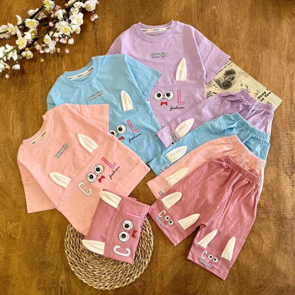 تیشرت شلوارک خرگوش گوش دار Cool سایز ۳۵ تا ۴۵ کد ۵۹۰۲