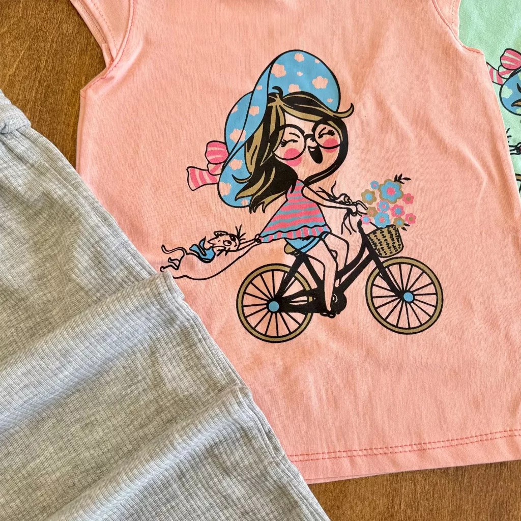 تاپ شلوارک دختر دوچرخه سوار سایز ۴۵،۵۰ کد ۵۸۴۷