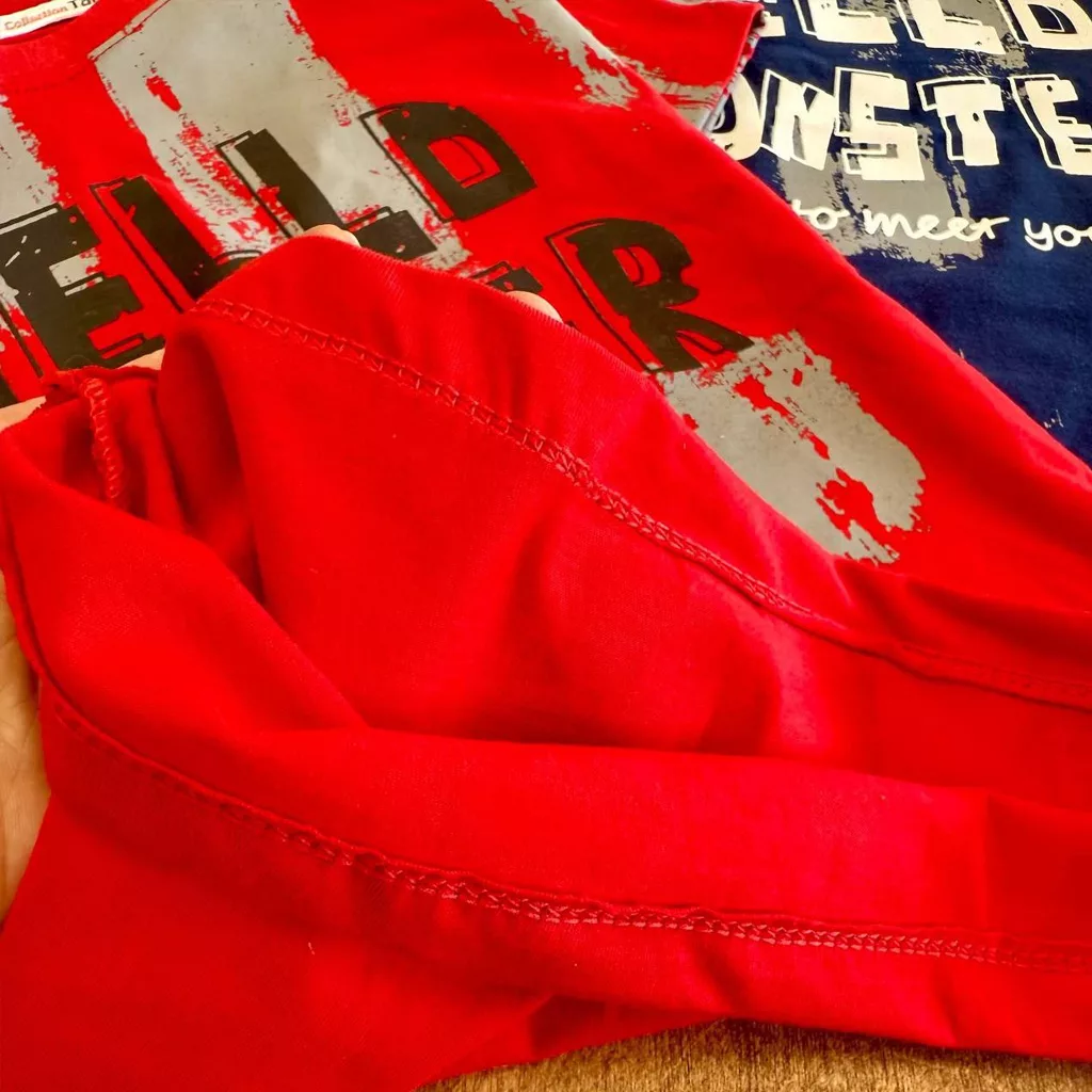 تیشرت تک طرح Hello سایز ۵۰،۵۵ کد ۵۸۵۳