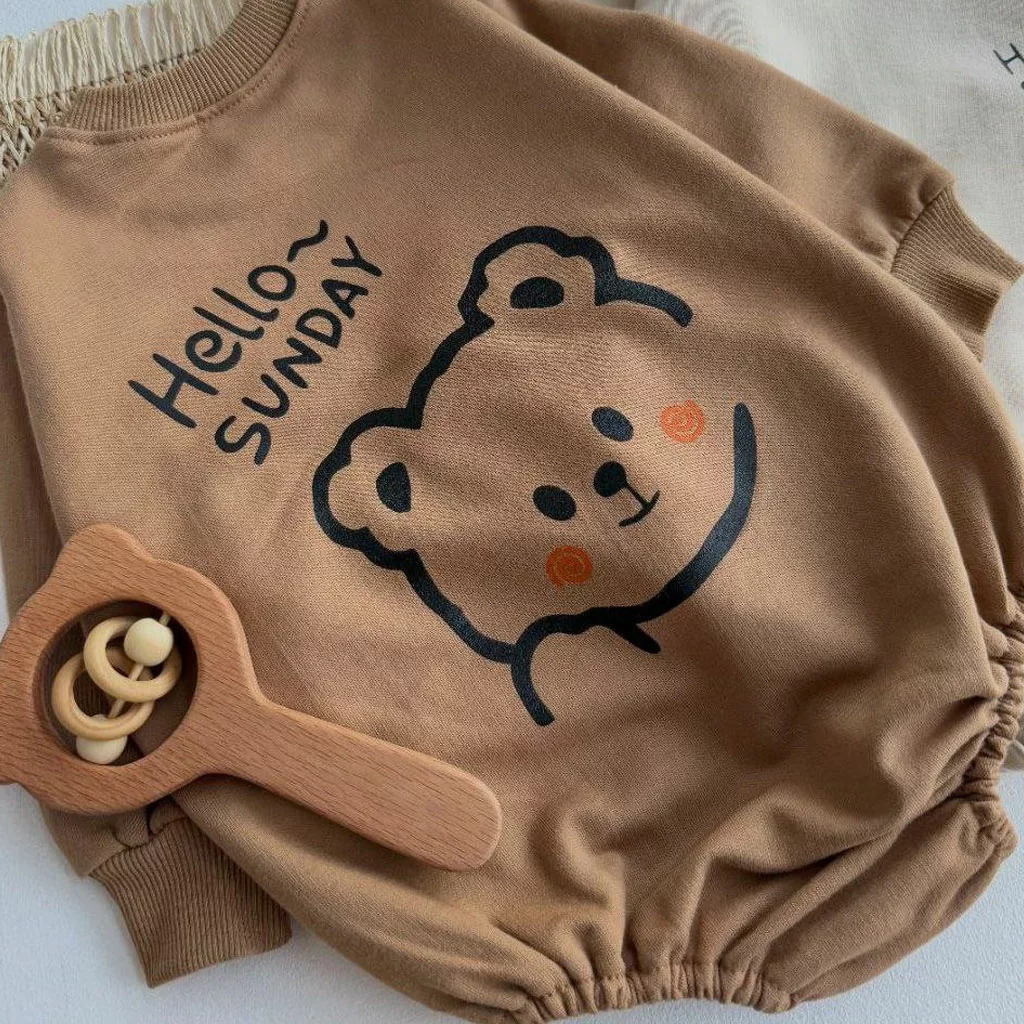 بادی آستین بلند خرس Hello Sunday کد ۵۸۱۱