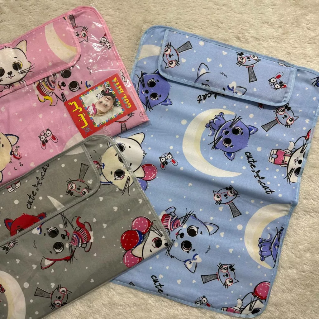 زیرانداز تعویض پوشک بالش دار گربه کد 5806