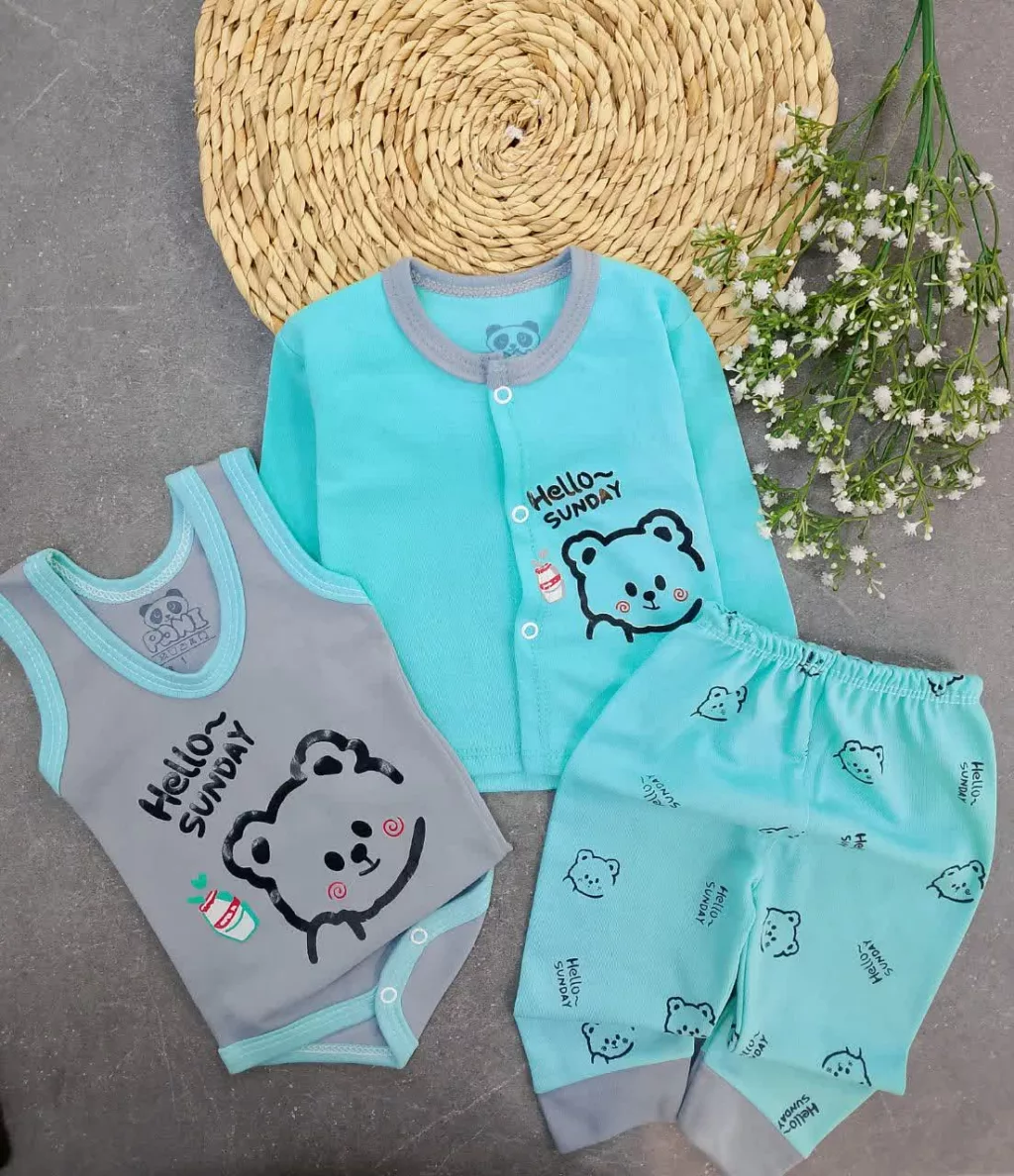 ست 3 تکه کله خرس تیفانی Hello Sunday کد 5895