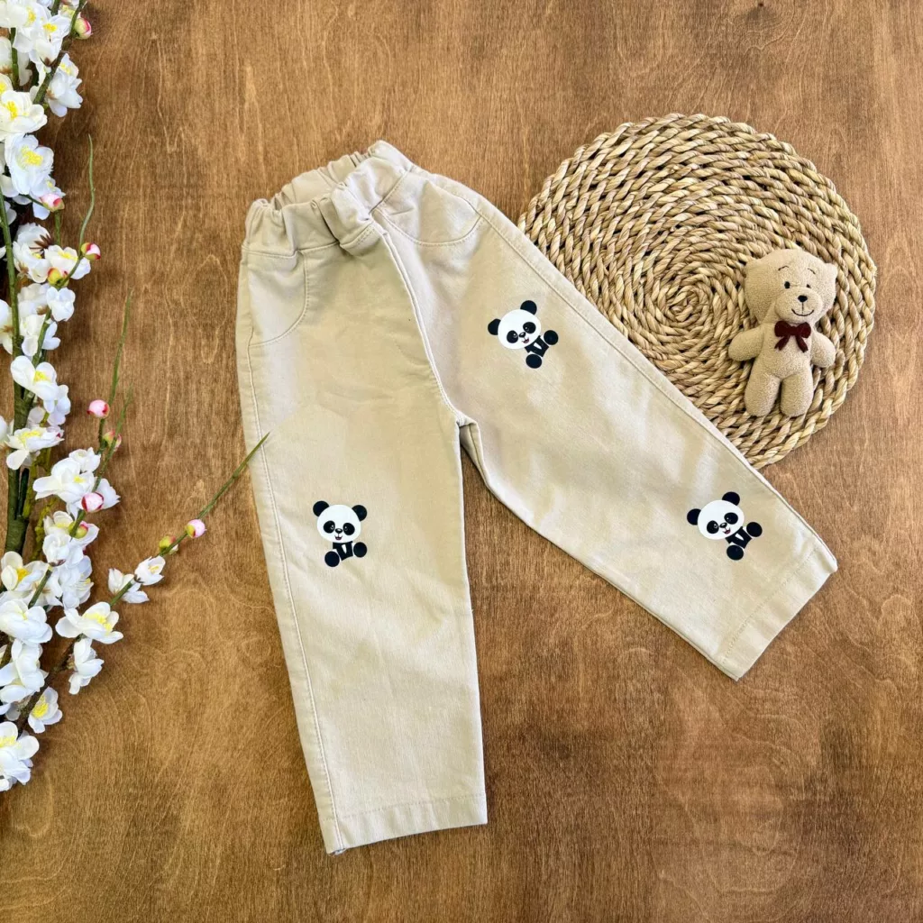 شلوار لی طرح پاندا سایز 50 تا 70 کد 5901