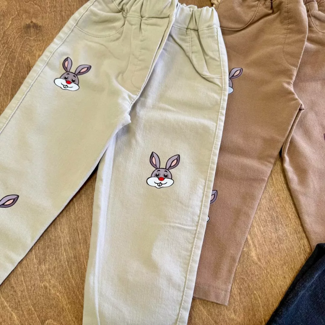 شلوار لی طرح خرگوش سایز 50 تا 70 کد 5900