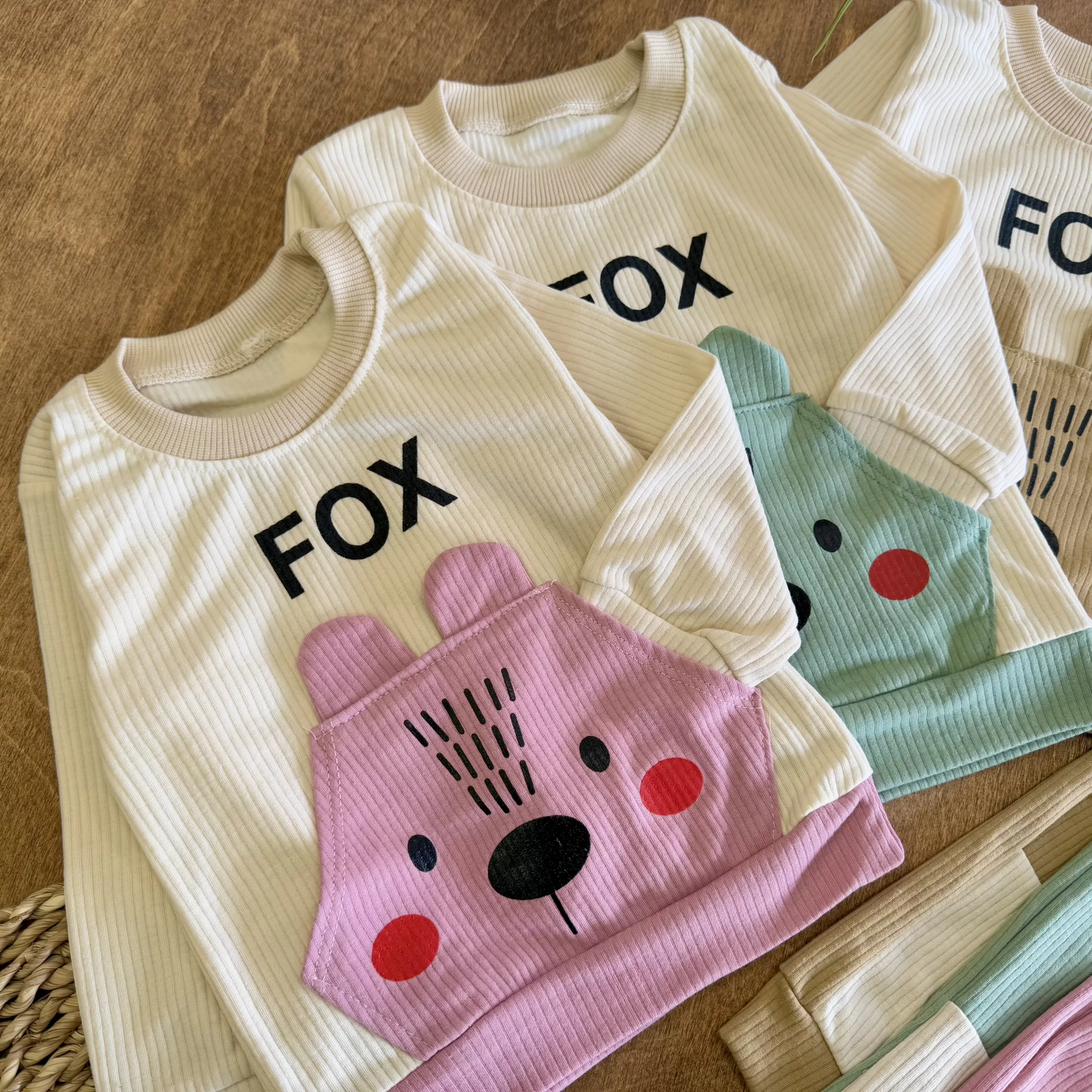 بلوز شلوار کبریتی روباه گوش دار FOX سایز ۳۵،۴۰ کد ۵۷۹۵