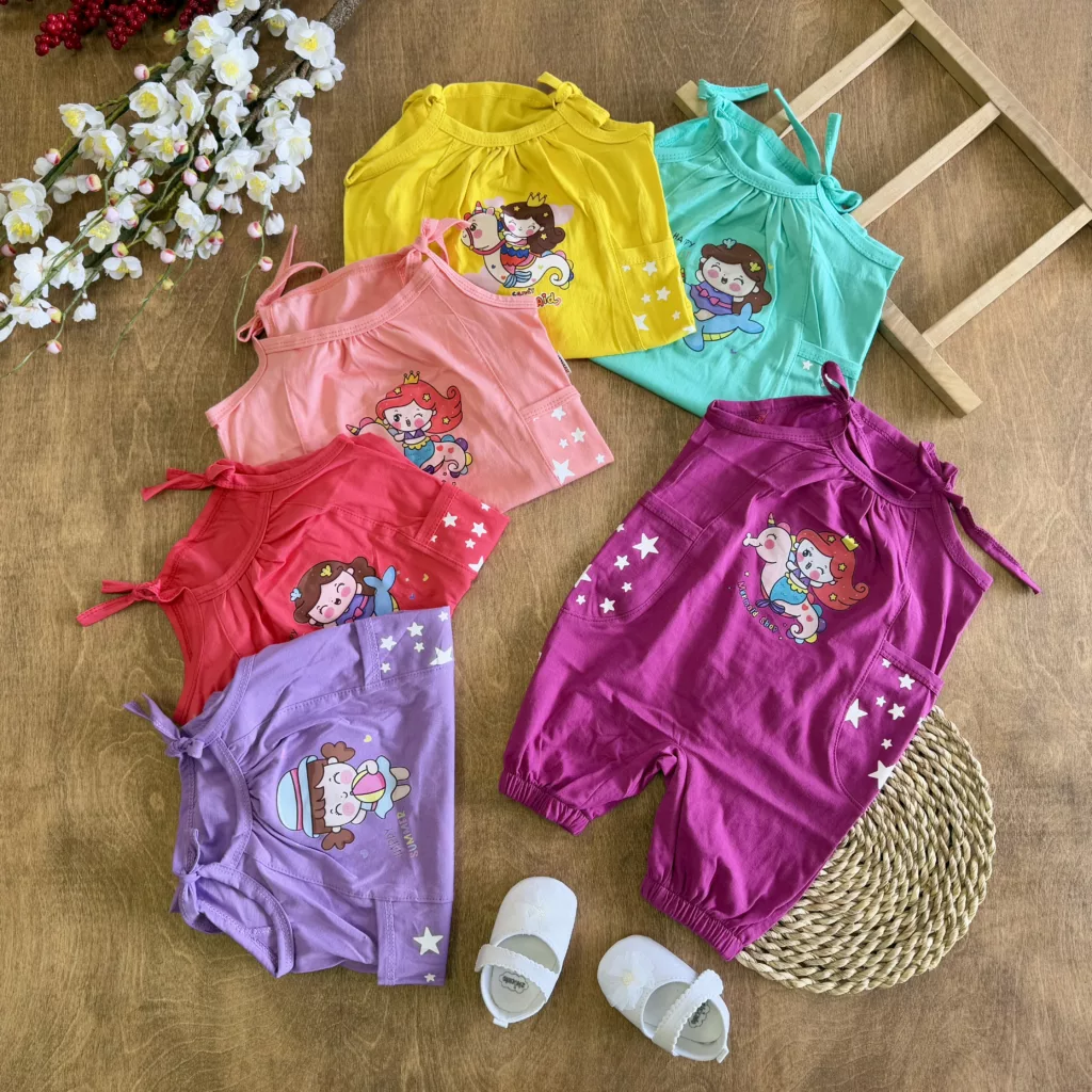 رامپر دخترانه طرح ستاره کد ۵۸۰۸