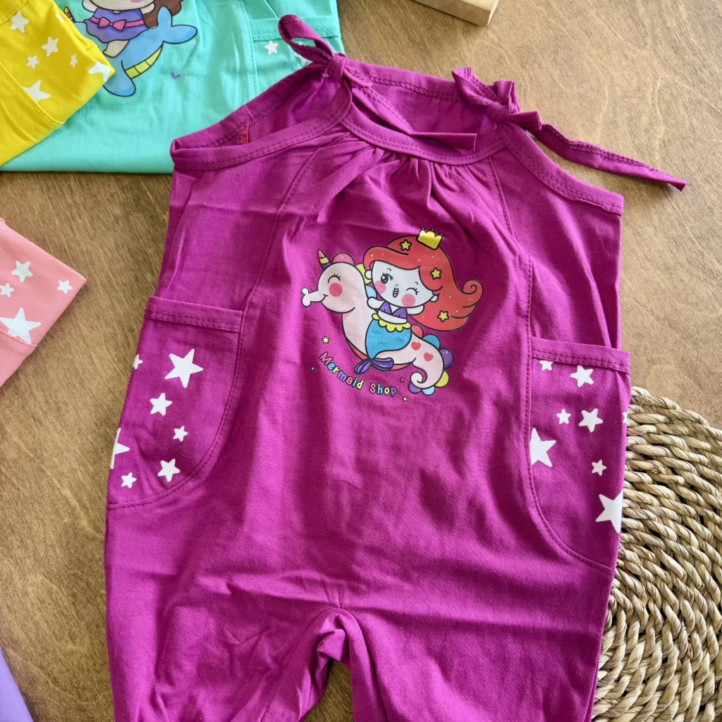 رامپر دخترانه طرح ستاره کد ۵۸۰۸