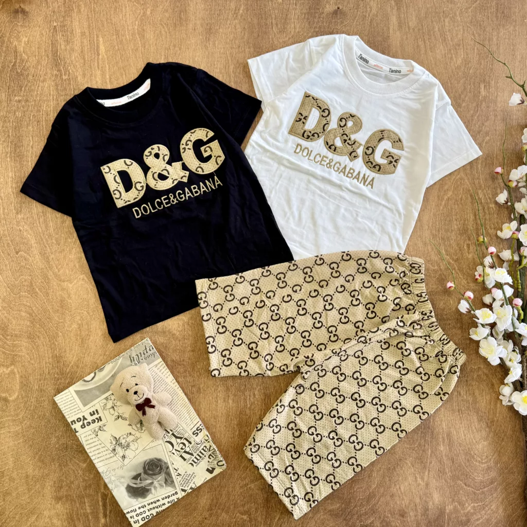 تیشرت شلوارک گوچی DG سایز ۴۰ تا ۵۵ کد ۵۸۳۷