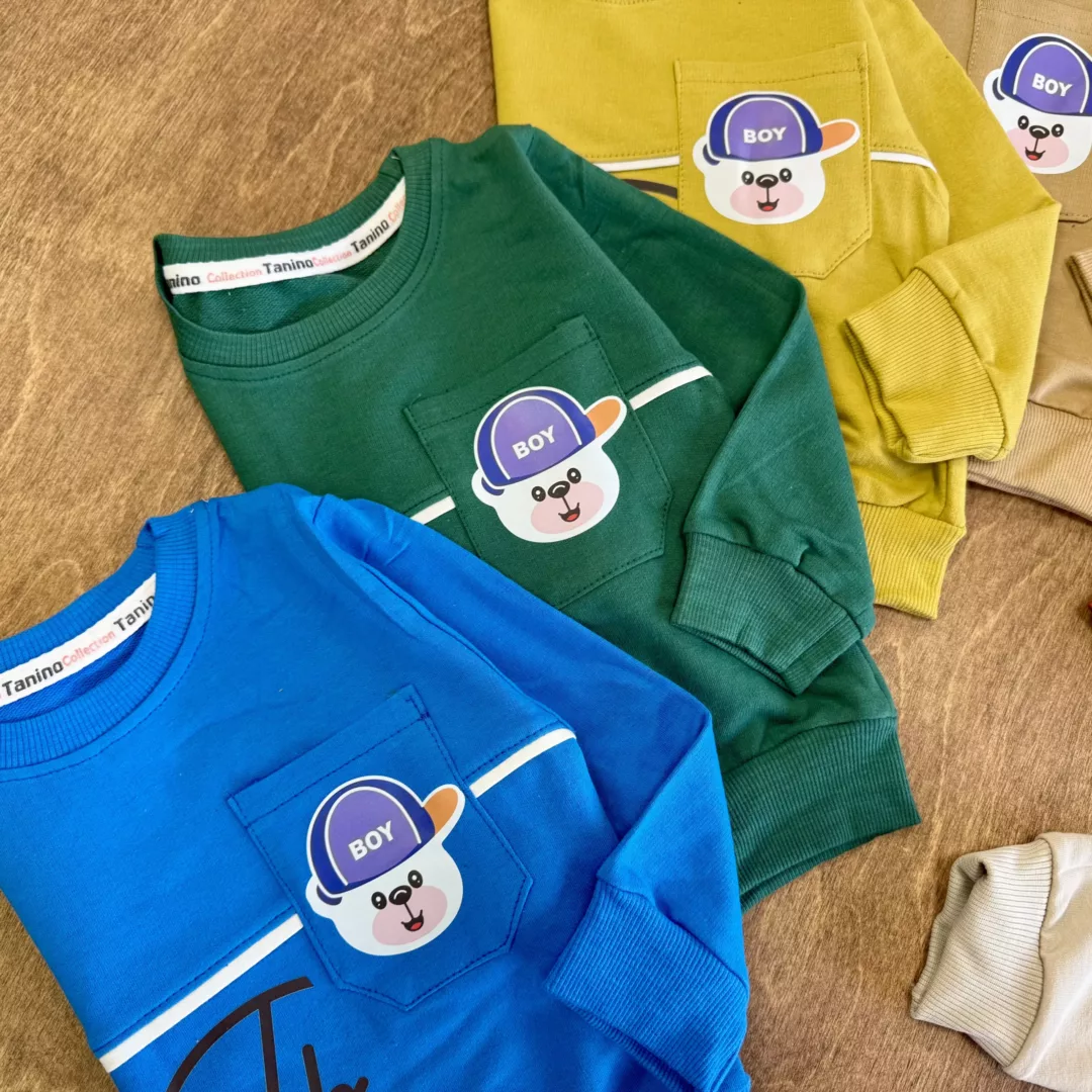 بلوز شلوار خرس جیبدار new panpoyr سایز 35 تا 50 کد 5843