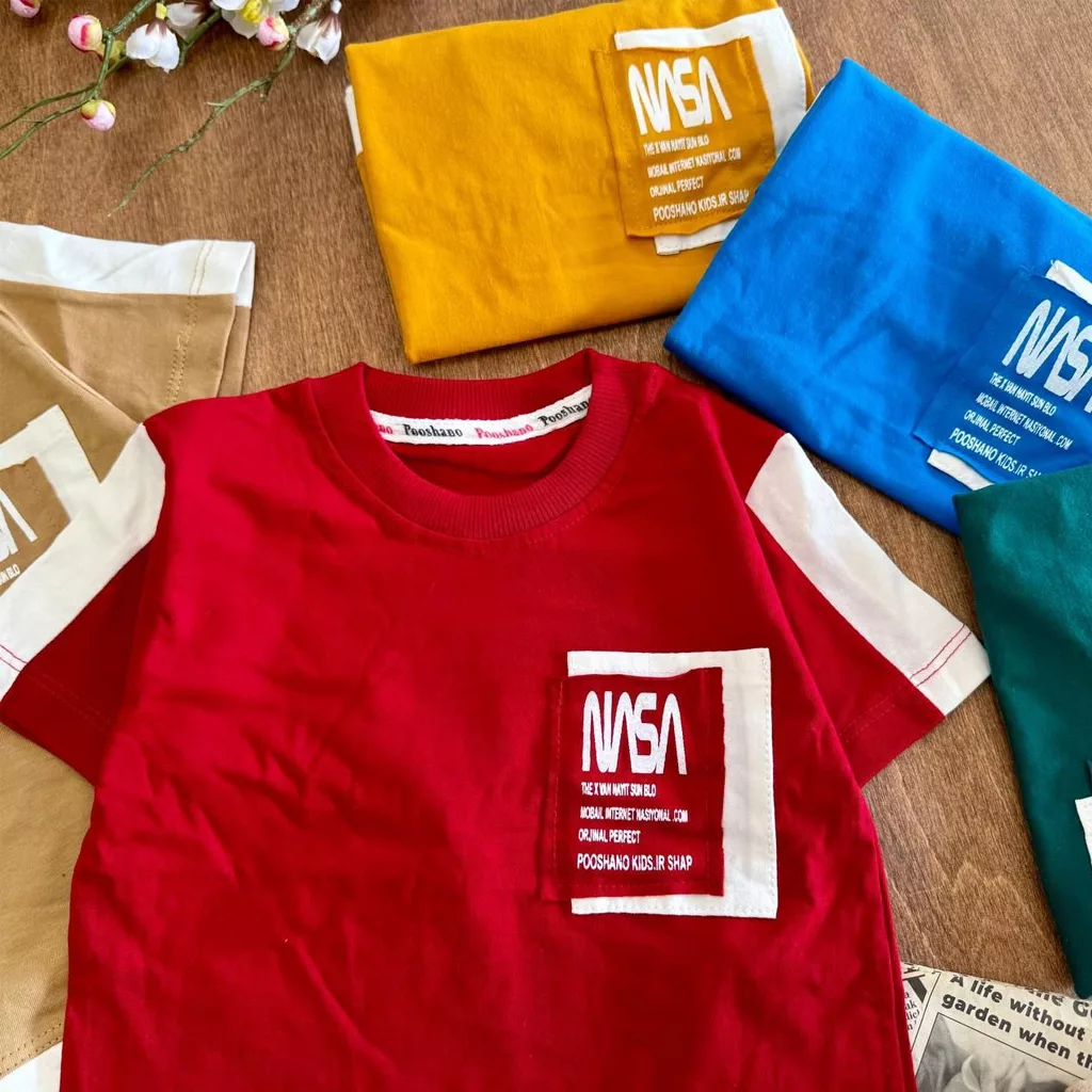 تیشرت شلوارک جیب دار ناسا Nasa سایز ۴۰ تا ۵۵ کد ۵۸۷۶