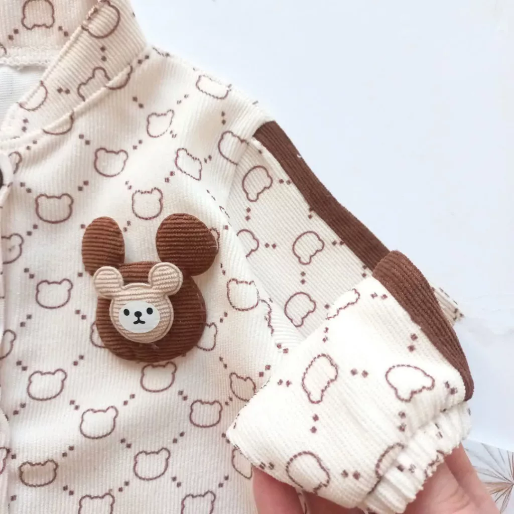 بلوز شلوار مخمل جلودکمه پسرانه مدل شروین کد ۵۸۵۵