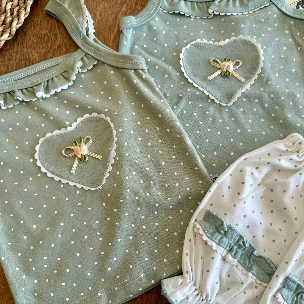 تاپ شورت پرنسس (سبز و سفید) سایز ۱ تا ۴ کد ۵۸۷۲