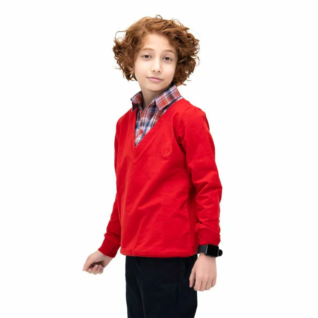 بلوز تک دورس یقه پیراهنی سایز ۴۵ تا ۶۰ کد ۵۸۲۴