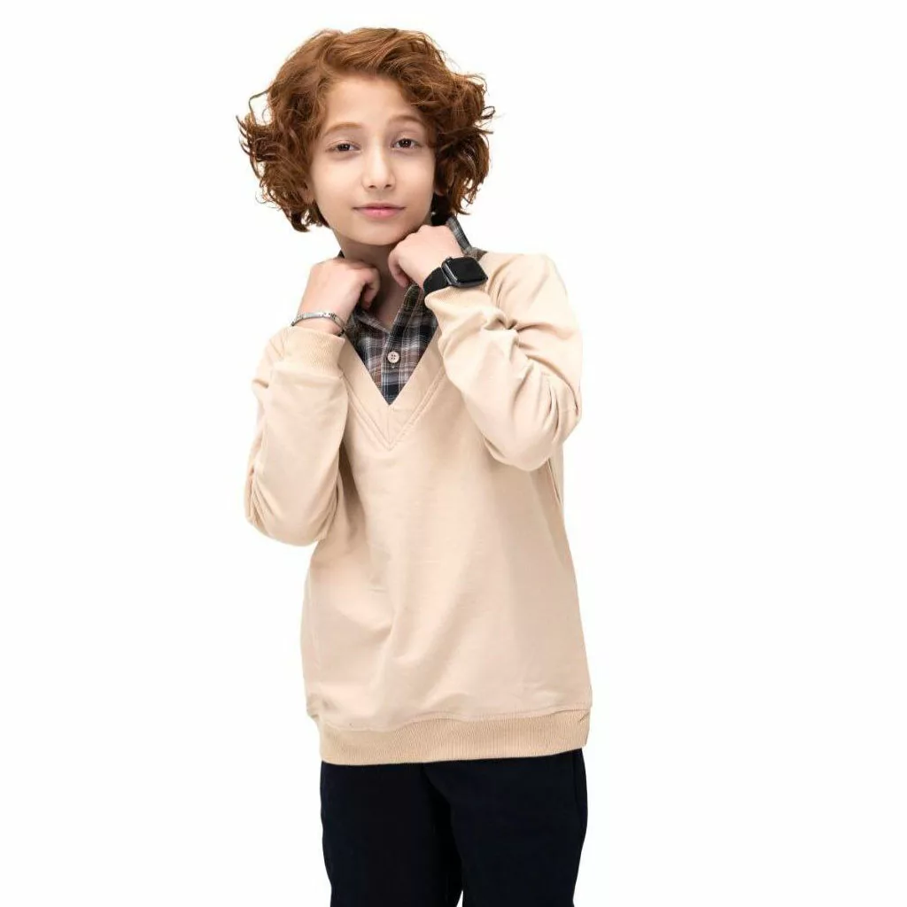 بلوز تک دورس یقه پیراهنی سایز ۴۵ تا ۶۰ کد ۵۸۲۴