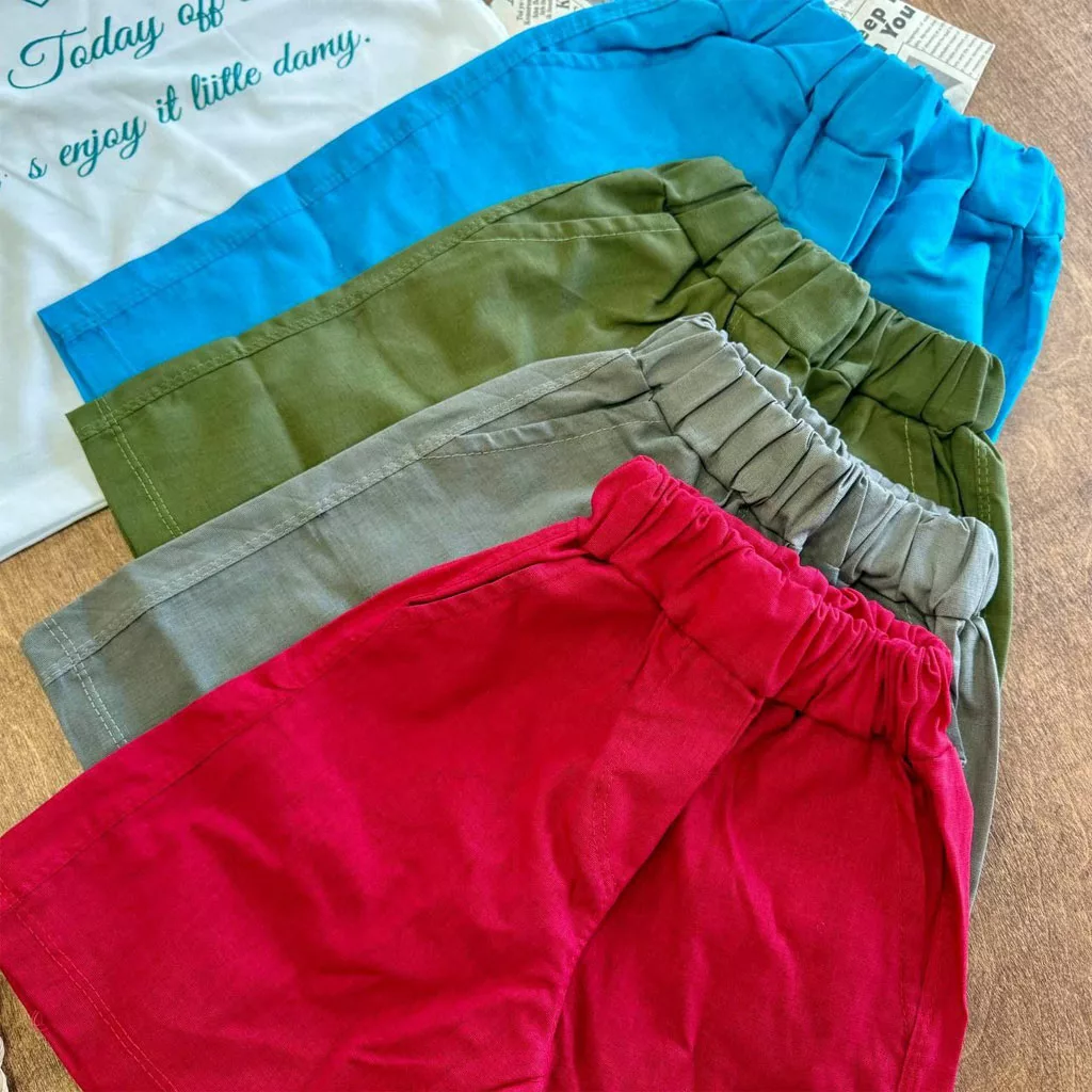 تیشرت شلوارک پاپیون استیکر برجسته lucky سایز ۳۵ تا ۵۰ کد ۵۹۰۳