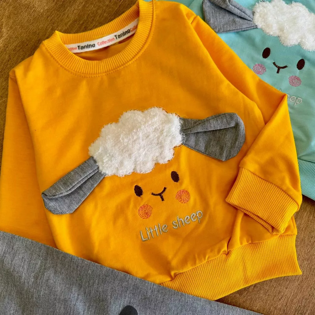 بلوز شلوار ببعی پشمالو گوش دار سایز ۳۵،۴۰ کد ۵۸۱۷