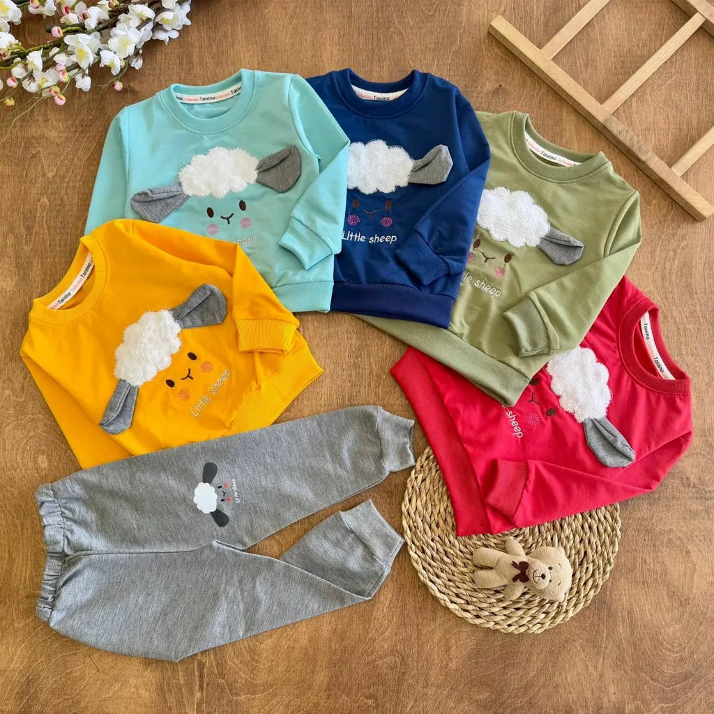 بلوز شلوار ببعی پشمالو گوش دار سایز ۳۵،۴۰ کد ۵۸۱۷