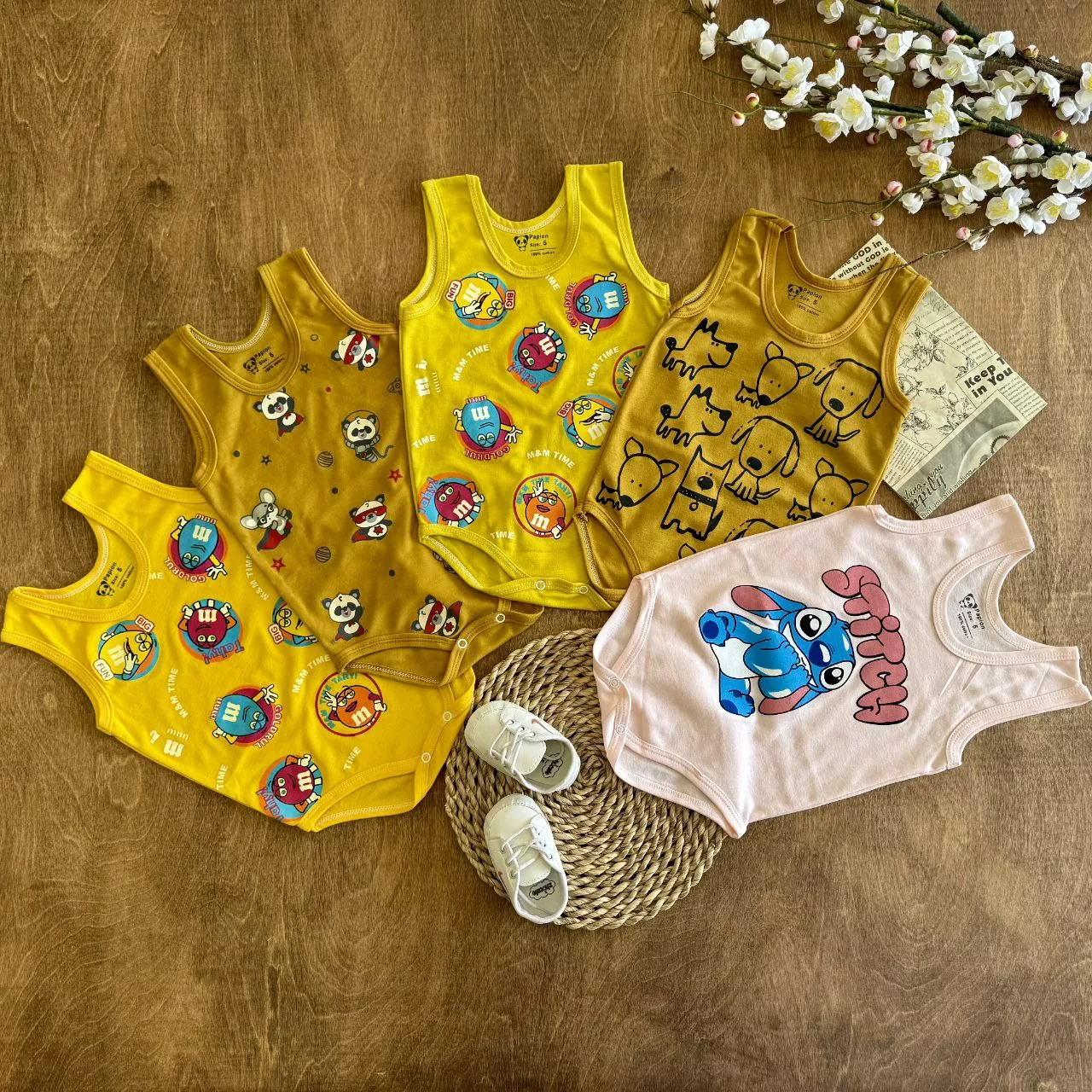 بادی رکابی چند طرح پاپیون سایز ۵ تا ۷ کد ۵۸۳۳