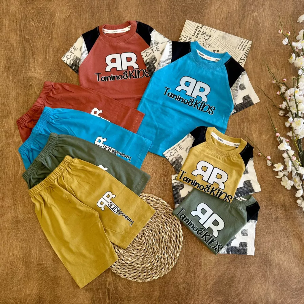 تیشرت شلوارک رگلان R تنی نو سایز ۴۰،۴۵ کد ۵۸۶۱