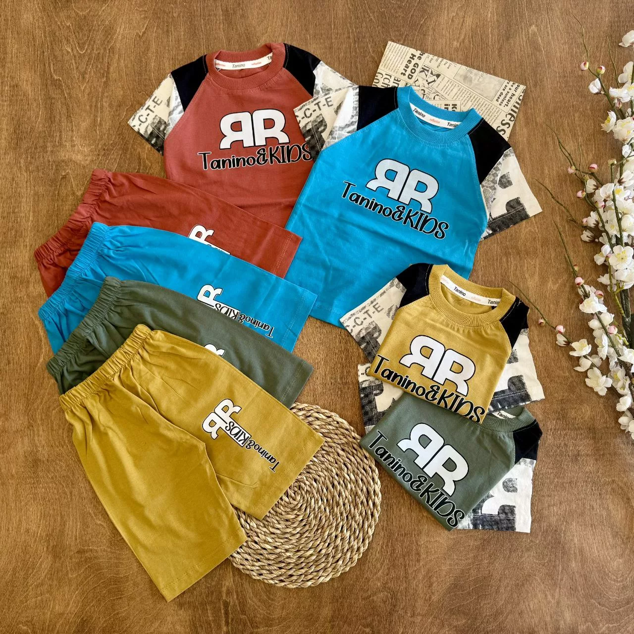 تیشرت شلوارک رگلان R تنی نو سایز ۴۰،۴۵ کد ۵۸۶۱